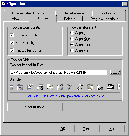 toolbar style