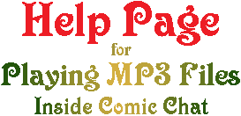 How to play mp3 files in comic chat program